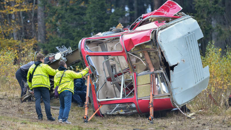 Pád lanovky na Ještěd: Policie navrhla obžalovat tři lidi a firmu. Hrozí jim vysoké tresty